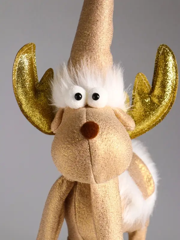Кукла интерьерная "Лось - золотые рога" 22х12х48 см