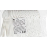 Ложка одноразовая столовая 170мм, белая, кукурузный крахмал, 50шт/уп