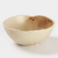 Салатник Magistro Organic brown, 600 мл, d=15.2 см, фарфор, бежевый