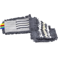 Насадка МОП плоский 50х15 см, хлопок+серая вискоза+микроф, карман AS3702