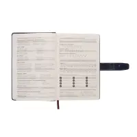 Ежедневник недатированный формат А5, с хлястиком, 128л, линия, пвх, Синий Ежедневник недатированный формат А5, с хлястиком, 128л, линия, пвх, Синий