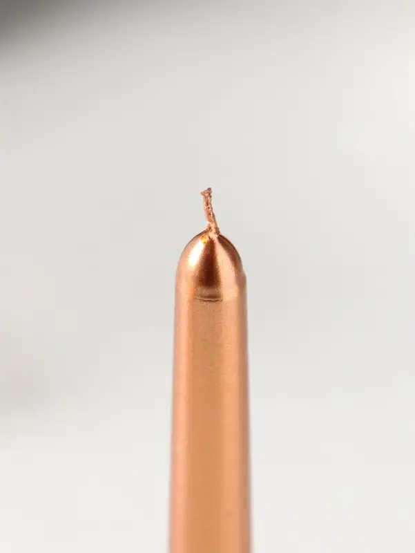 Набор свечей античных, 1.9&times;20 см, 6 шт., кофейно-золотой металлик