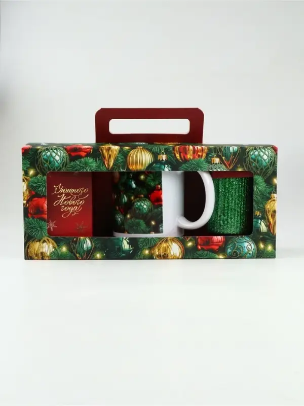 Набор чай кружка свеча &laquo;Уютного Нового года&raquo;