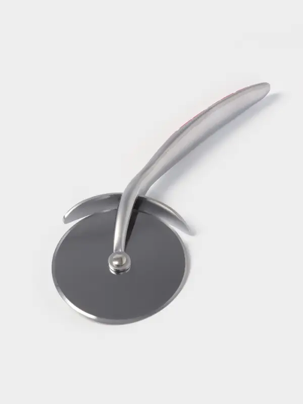 Нож для пиццы и теста Доляна Redline, 17.5 см, d=6.5 см, нержавеющая сталь, красный