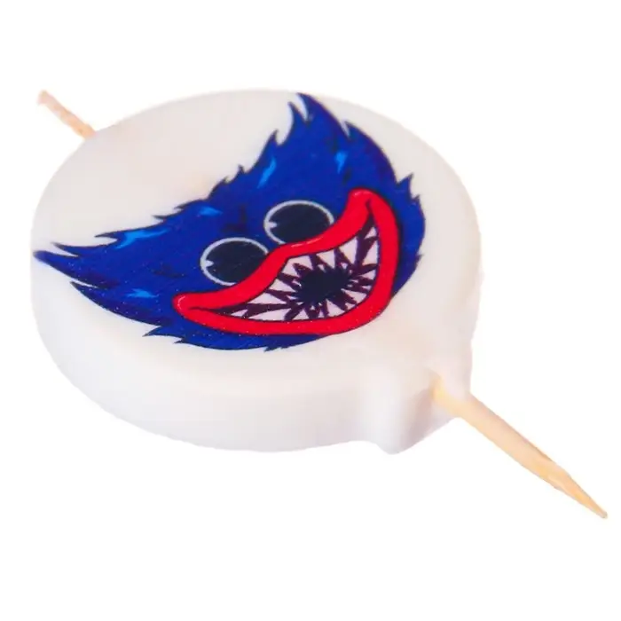 Свеча для торта "С Днем Рождения!", 5 штук, Монстр