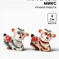Статуэтка фарфоровая &laquo;Козлик Гоша &raquo;, 7&times;8&times;4 см, гжель, цветная, МИКС