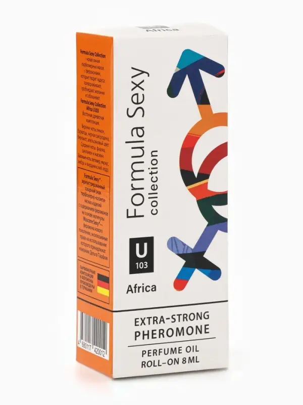 Парфюмерное масло женское с феромонами Formula Sexy Collection Africa U103, 8 мл (по мотивам Bal d&rsquo;Afrique (Byredo)