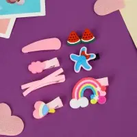 Набор для волос "Маленькие радости" (14 шт) цветок, розовый Набор для волос "Маленькие радости" (14 шт) цветок, розовый