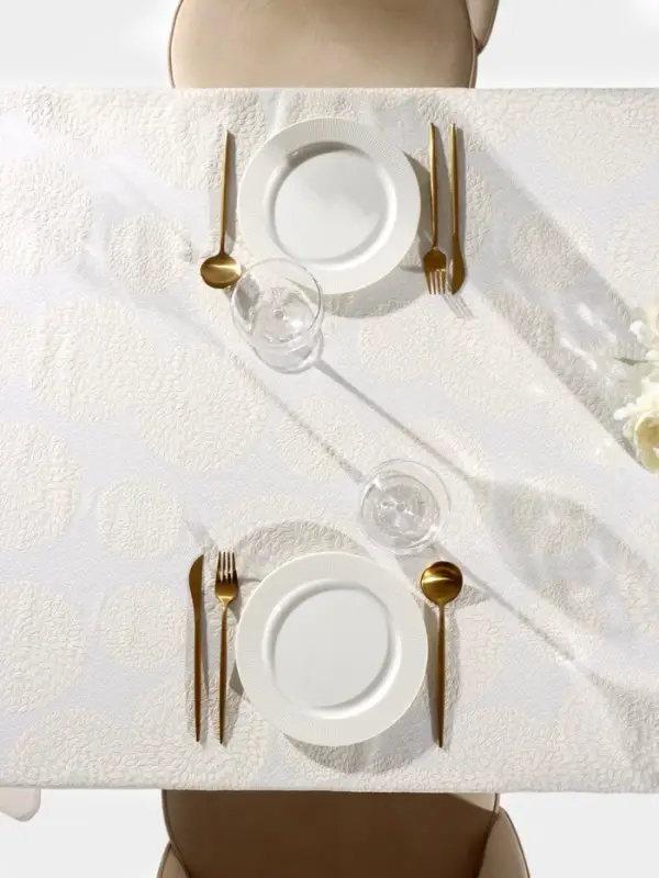 Клеёнка на стол ажурная Lace &laquo;Одуванчик&raquo;, ширина 137 см, рулон 20 метров, толщина 0,3 мм