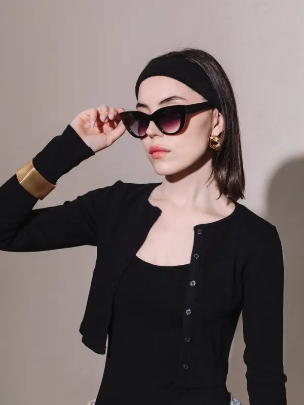 Очки солнцезащитные женские &laquo;OneSun. Кошачий глаз&raquo;, uv 400, градиент, фиолетовые