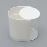 Органайзер для хранения, 2 секции, 13.4&times;12.3&times;10 см, белый