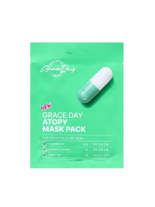 Маска тканевая для лица Grace Day, успокаивающая и заживляющая, 27 мл Маска тканевая для лица Grace Day, успокаивающая и заживляющая, 27 мл