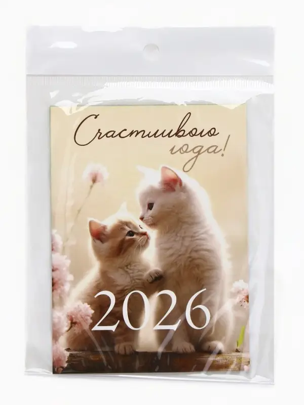 Календарь 2026 отрывной на магните &laquo;Счастливого года!&raquo; 9.5&times;13 см