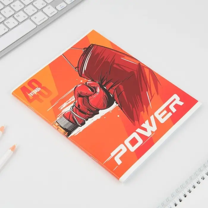 Тетрадь в клетку, 48 л., А5, на скрепке, блок №1 «Спорт» МИКС Тетрадь в клетку, 48 л., А5, на скрепке, блок №1 «Спорт» МИКС