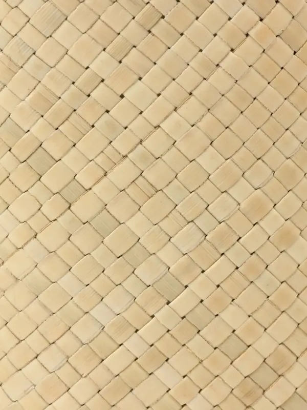 Сумка плетёная из пандана, 23&times;14&times;35 см, бежево-чёрная