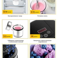 Мороженица электрическая 2л для мороженого КТ-1804 Мороженица электрическая 2л для мороженого КТ-1804