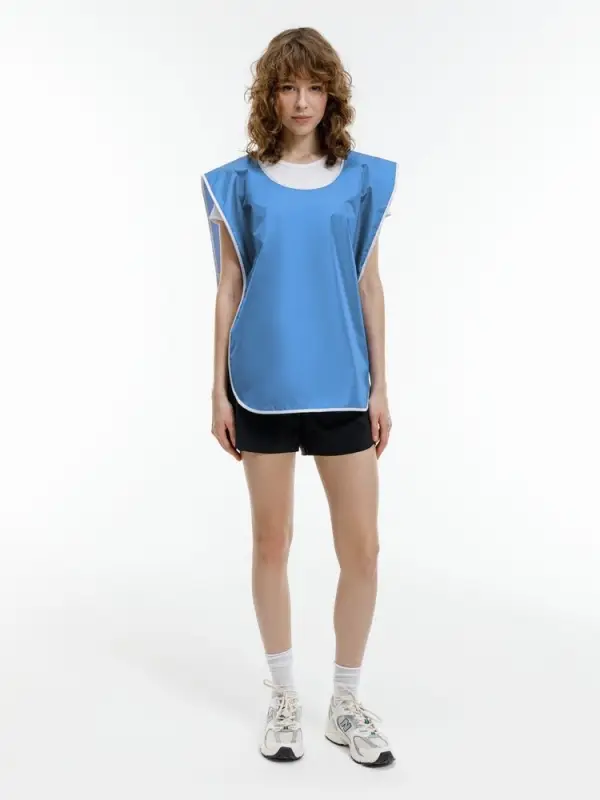 Манишка Member, голубая с белым