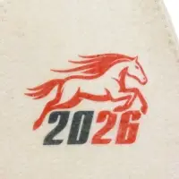 Шапка для бани с принтом "СГ 2026", светлая