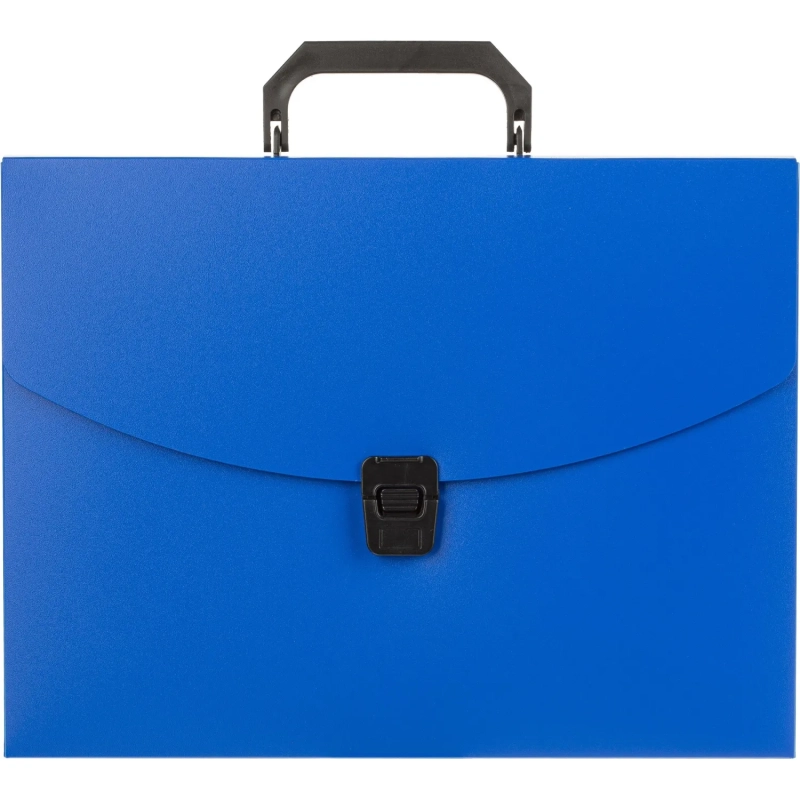 Папка-портфель 1 отделение A4 синий