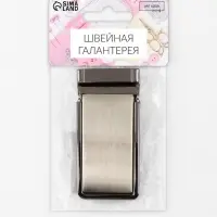 Пряжка для ремня, автоматическая, 7.8&times;3.5 см, цвет чёрный никель