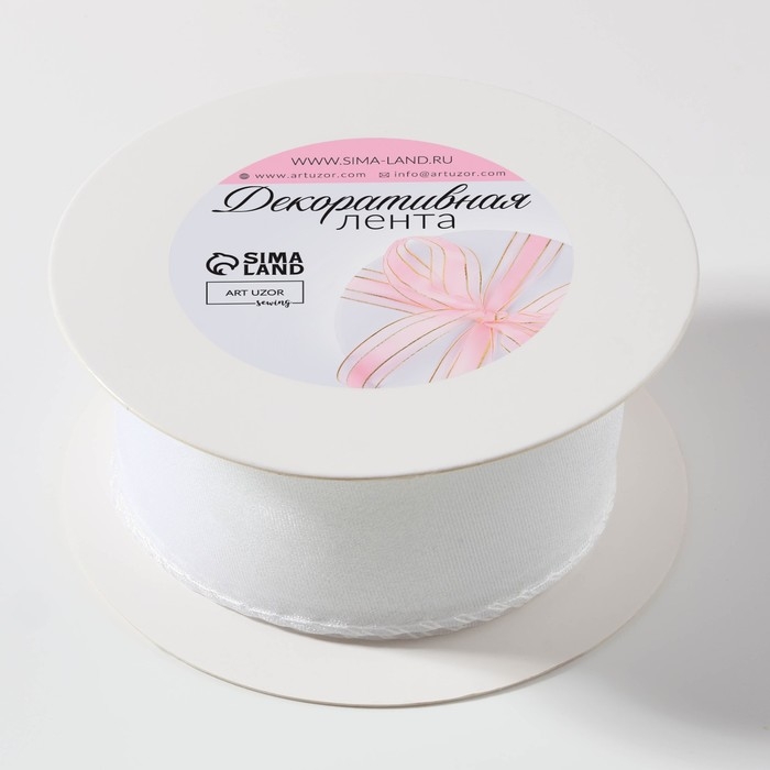 Лента капроновая «Волна», 50 мм, 10 ± 1 м, цвет белый Лента капроновая «Волна», 50 мм, 10 ± 1 м, цвет белый