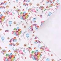 Бумага упаковочная белый крафт, 1 лист &laquo;Воздушный букет&raquo;, 70 &times; 100 см