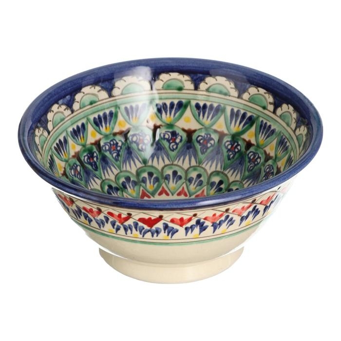 Коса Риштанская Керамика  Коса Риштанская Керамика "Узоры", 18 см, большая, микс