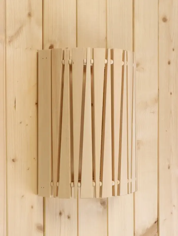 Абажур для бани и сауны &laquo;Треугольники&raquo;, липа, 31&times;26.5&times;13 см, настенный, угловой, &laquo;Добропаровъ&raquo;