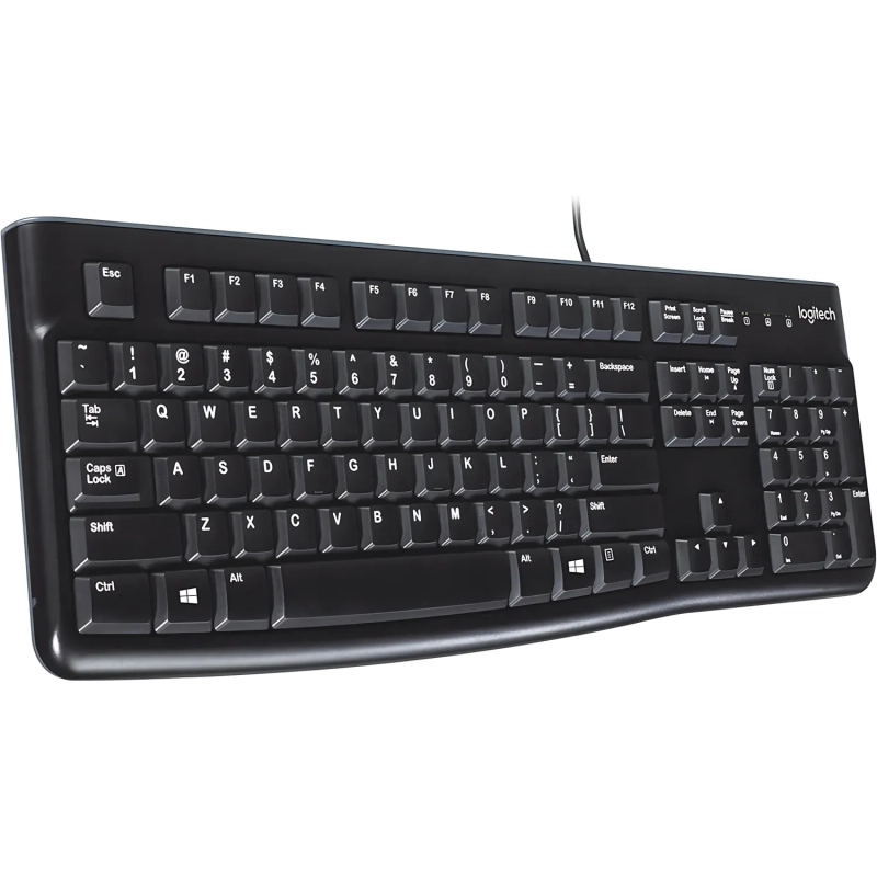 Клавиатура Logitech USB K120 ANSI EN/RU BLACK (920-002583)