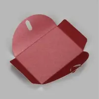 Конверт подарочный для сертификата, 10.5&times;7.2 см, перламутр, бордовый