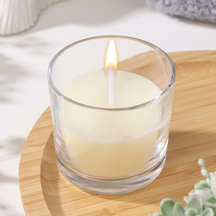 Свеча ароматическая в стакане АЛАНИЯ Свеча ароматическая в стакане АЛАНИЯ "Кашемир", 5,5 см