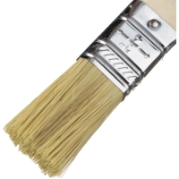 Кисть плоская 20 мм (3/4) натуральная щетина дер. ручка Сибртех 82260