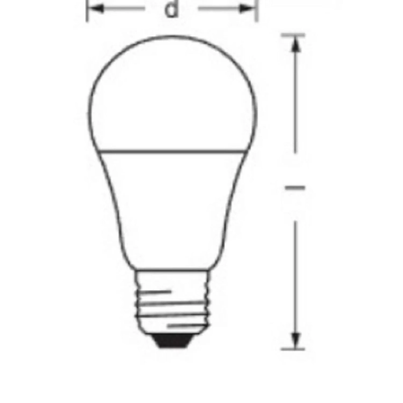Лампа светодиодная OSRAM LVCLA125 15SW/830 230V E27 5шт/уп (4058075577800)