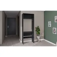 Модульная Гардеробная система Модус вешалка 2,09х0,8х0,42 графит