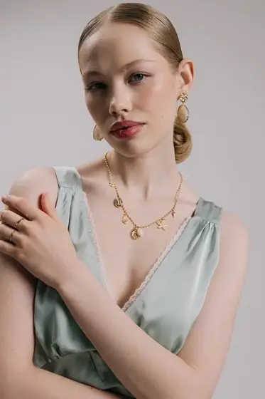 Колье &laquo;Морское дно&raquo;, L=40 см, белое в золоте