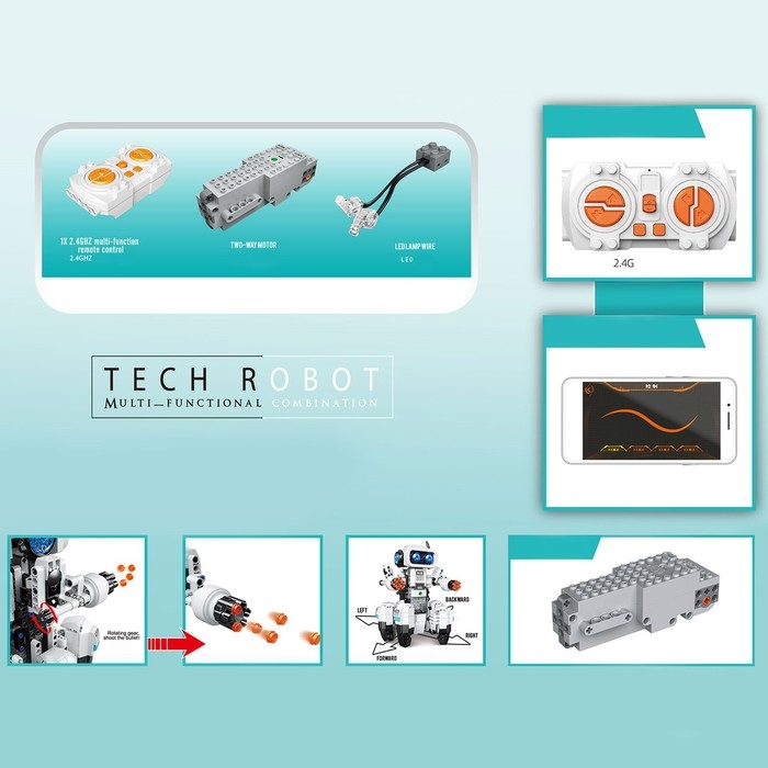 Конструктор радиоуправляемый «Робот осьминог», 816 деталей Конструктор радиоуправляемый «Робот осьминог», 816 деталей
