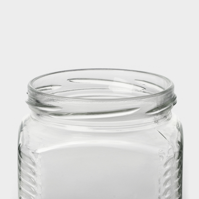 Набор стеклянных банок с золотистой крышкой и этикеткой, ТО-82, 390 мл, 6 шт Набор стеклянных банок с золотистой крышкой и этикеткой, ТО-82, 390 мл, 6 шт