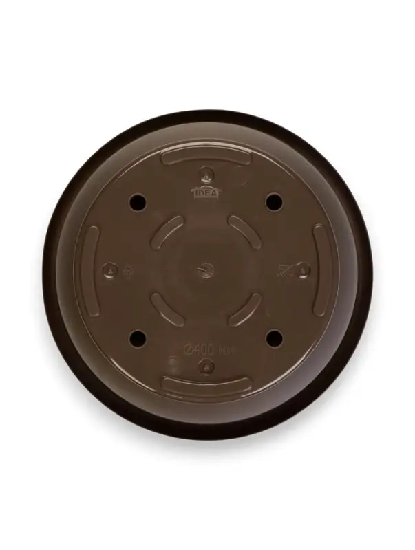 Горшок для цветов с поддоном &laquo;Рябина&raquo;, 22 л, пластиковый, серый