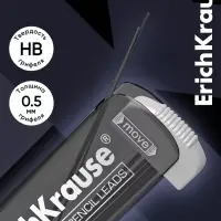 Набор грифелей для механических карандашей Erich Krause. Megapolis Concept, 20 штук, узел 0.5 мм, НВ