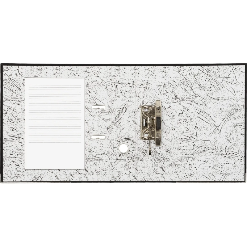 Папка-регистратор 75мм Attache А4, черная РР/бумага, мет уголок