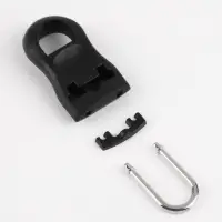 Язычок - пуллер для молнии, съёмный, 3.5&times;1.5 см, 10 шт., чёрный