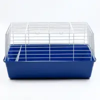 Клетка для кроликов, 60&times;36&times;32 см, усиленная, синяя