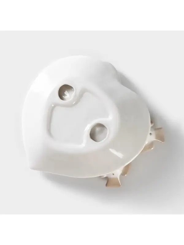 Блюдо сервировочное &laquo;Голубки на листочке&raquo;, 13&times;13&times;2 см, керамика, белое