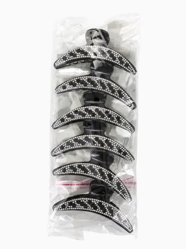 Крабик для волос &laquo;Скарлет&raquo;, дуга, 10.8 см, чёрный