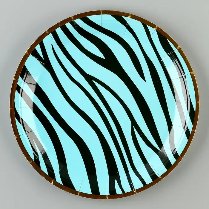 Тарелки бумажные одноразовые «Полоски», 6 шт.