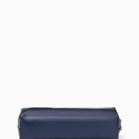 Косметичка-пенал на молнии, длина 20 см, синяя