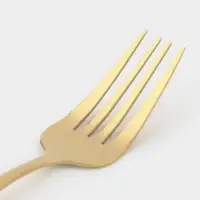 Вилка столовая Magistro &laquo;Блинк&raquo;, 21.5&times;3 см, нержавеющая сталь, золотистая