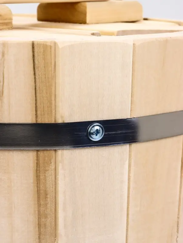 Запарник - ведро для бани и сауны, 9 л, липа, пластиковая вставка, с крышкой, &laquo;Добропаровъ&raquo;