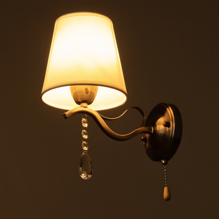 Бра "Жаклин" 1х40Вт E14 бронза 20х15х26 см.