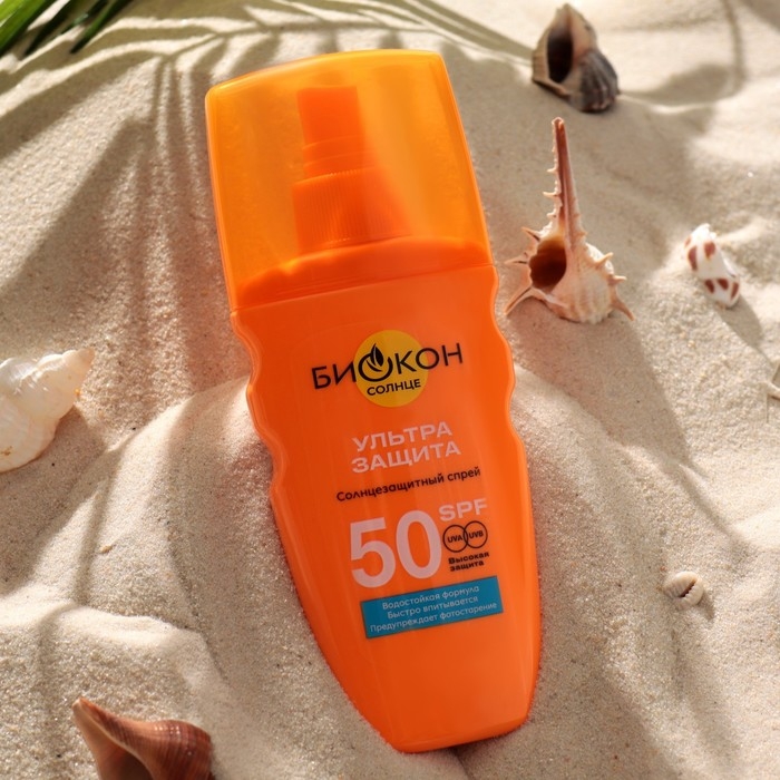 Солнцезащитный спрей Биокон SPF 50, 160 мл Солнцезащитный спрей Биокон SPF 50, 160 мл